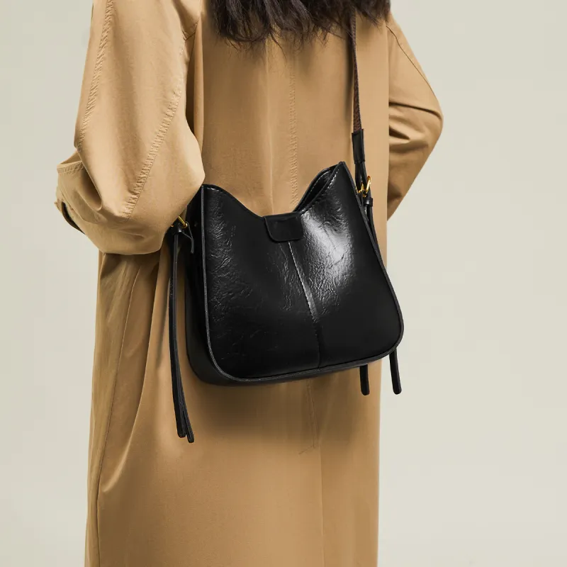 15 MINS Synthetic Leather Shoulder Bag Crossbody Bag Saddle Bag Regular Women's Coffee/Brown/Black-9