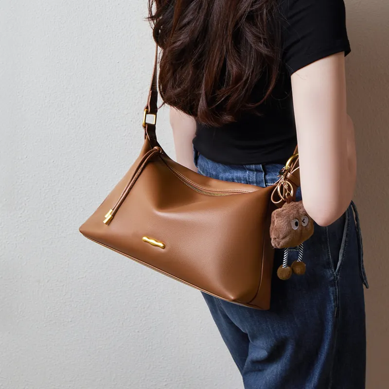15 MINS Cow Leather Shoulder Bag Crossbody Bag Tote Large Size Women's Multicolor-9