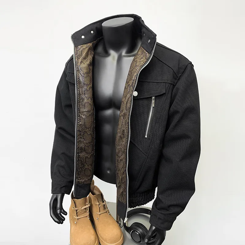 Urban Techwear Solid Color Loose Fit Casual Long Sleeved Jackets & Coats Unisex-4