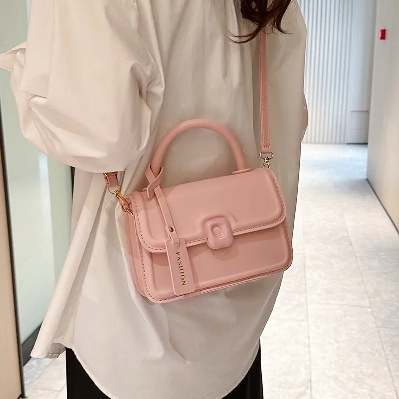 LOUIS ROYALN Pu Handbag, Shoulder Bag, Crossbody Bag Women's White/Black/Pink-7