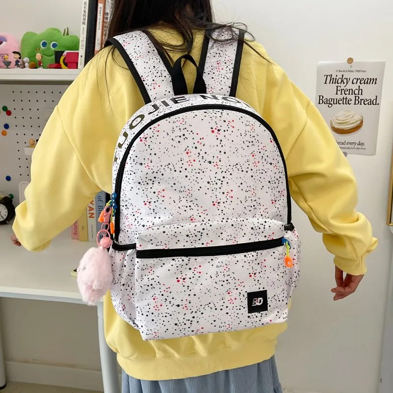 LOUIS ROYALN Polyester Backpack Unisex Red/Blue/Pink/Yellow-47