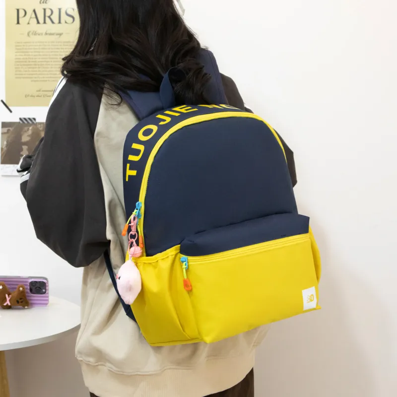 LOUIS ROYALN Polyester Backpack Unisex Red/Blue/Pink/Yellow-8