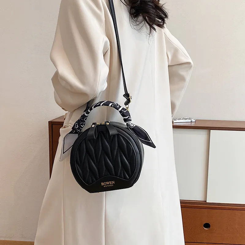 LOUIS ROYALN PU One Shoulder Handbag Regular Women's Brown White/Black/Black White/Brown-8