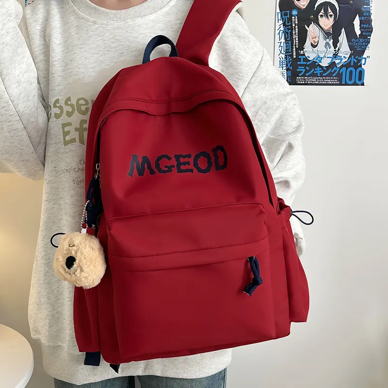 LOUIS ROYALN Nylon Backpack Unisex White/Black/Blue/Yellow/Red-19