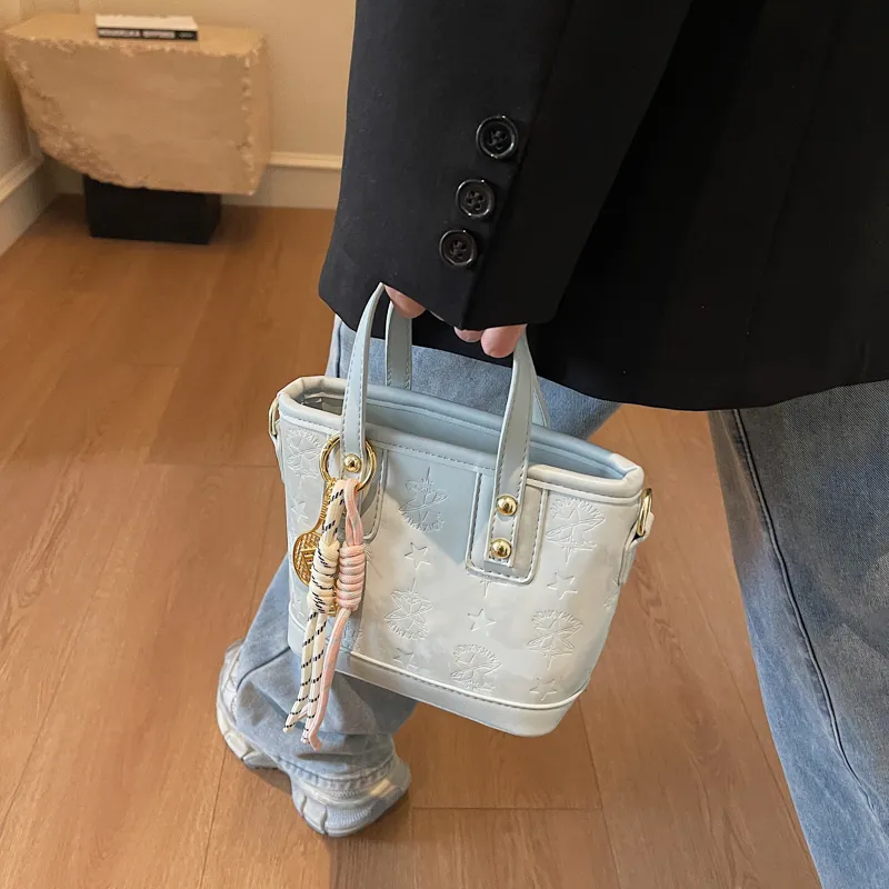 LOUIS ROYALN PU Handbag Regular Women's White & Brown/Black/Blue/Pink-7