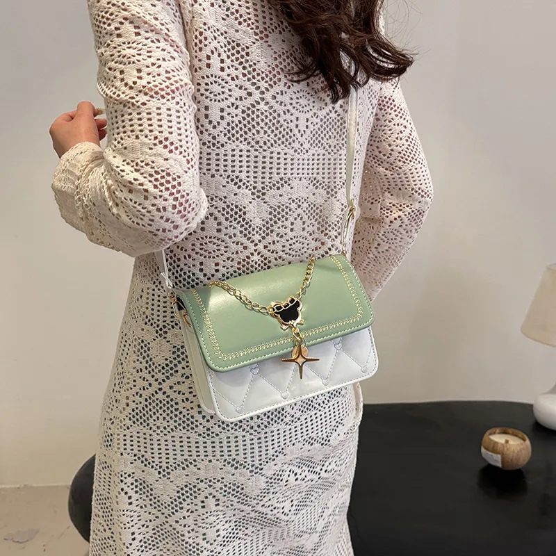 LOUIS ROYALN PU Small Square Bag, Shoulder Bag, Crossbody Bag, Handbag Women's Multicolor-2