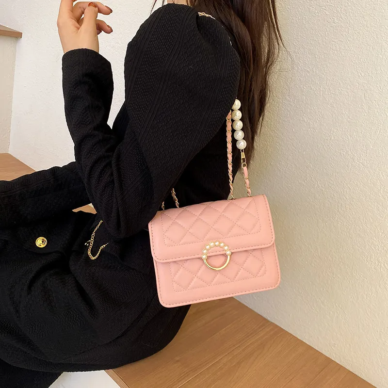 LOUIS ROYALN PU Shoulder Bag, Crossbody Bag Unisex Ecru/Black/Blue/Pink-10