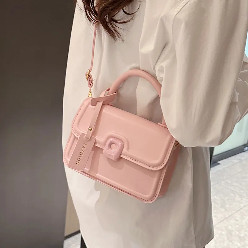 LOUIS ROYALN Pu Handbag, Shoulder Bag, Crossbody Bag Women's White/Black/Pink-6
