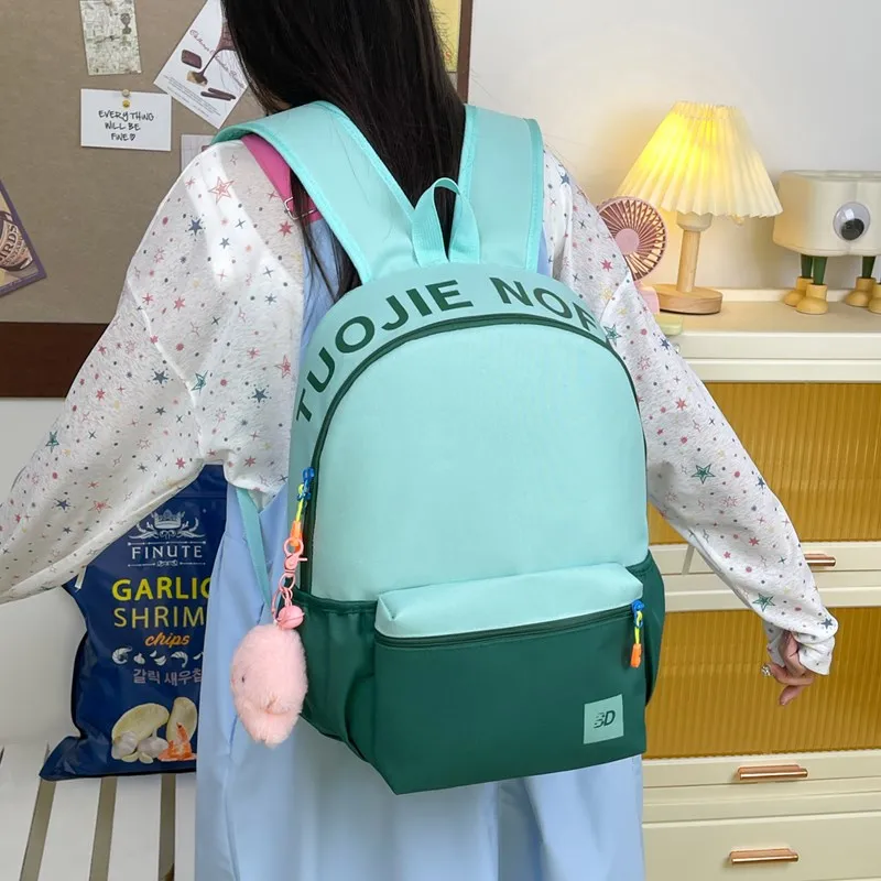 LOUIS ROYALN Polyester Backpack Unisex Red/Blue/Pink/Yellow-60