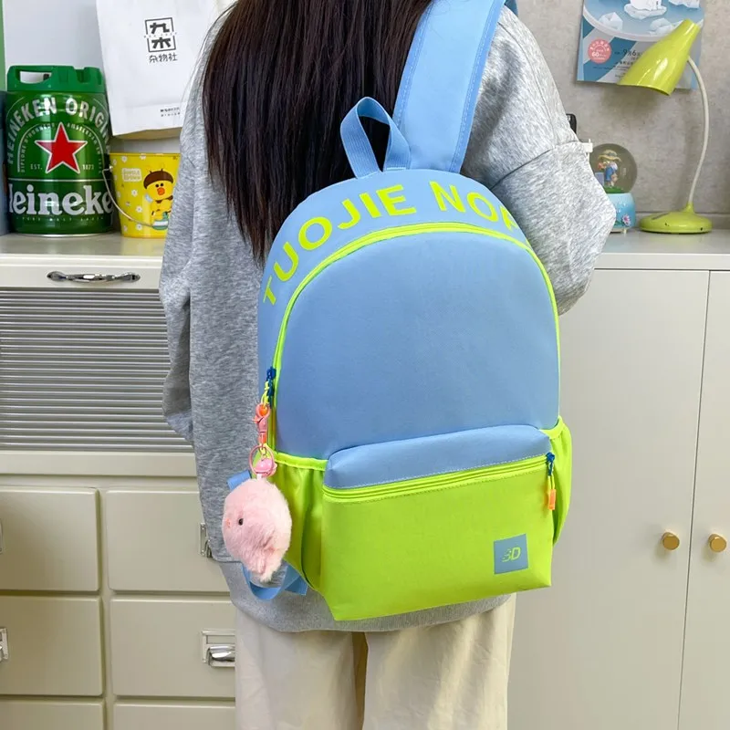 LOUIS ROYALN Polyester Backpack Unisex Red/Blue/Pink/Yellow-52