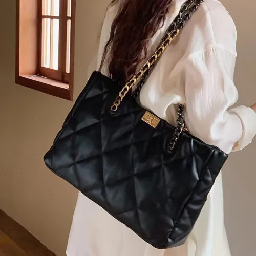 LOUIS ROYALN PU Shoulder Bag Regular Women's Black