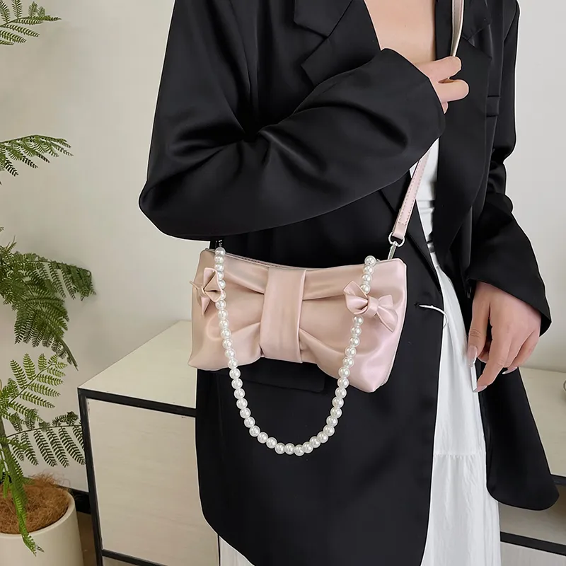 LOUIS ROYALN Pu Shoulder Bag, Crossbody Bag Regular Women's Moon White/Rouge Pink/Black-7