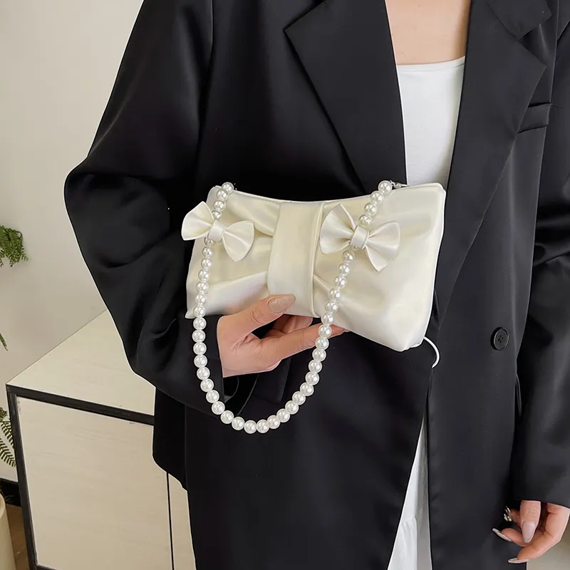 LOUIS ROYALN Pu Shoulder Bag, Crossbody Bag Regular Women's Moon White/Rouge Pink/Black-2