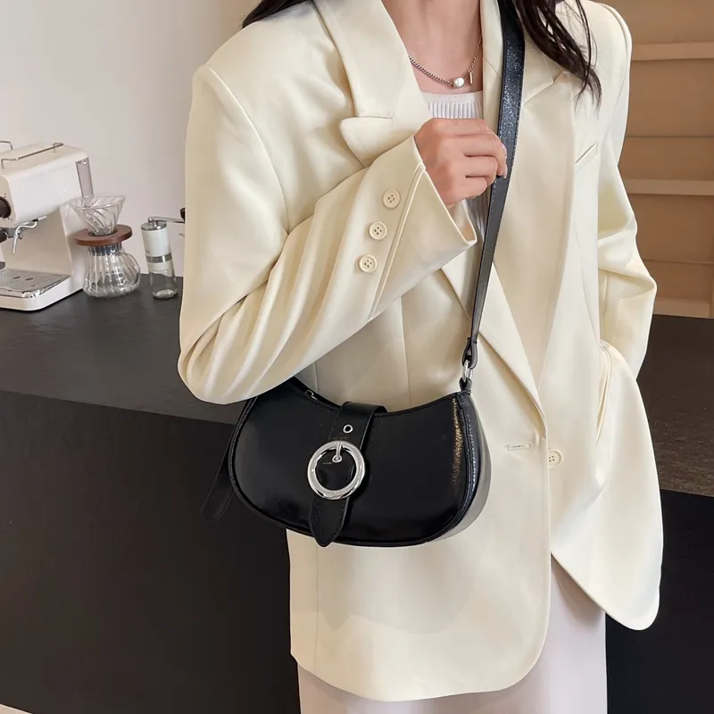LOUIS ROYALN PU Crossbody Bag, Shoulder Bag Women's Rose Gold/Silver/Black-8