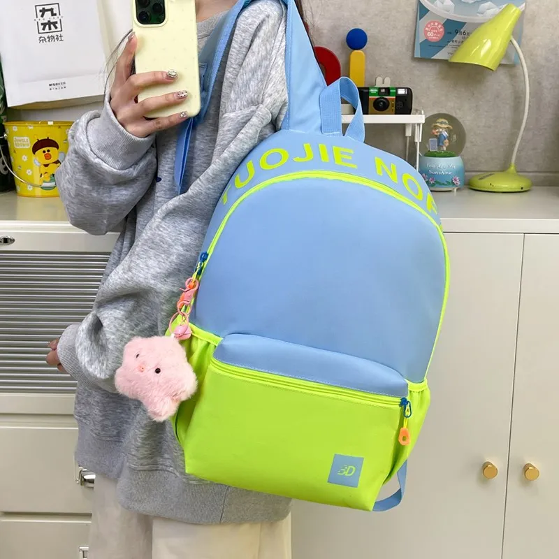 LOUIS ROYALN Polyester Backpack Unisex Red/Blue/Pink/Yellow-51