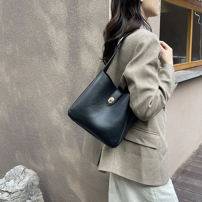 LOUIS ROYALN PU Shoulder Bag Unisex Matte Brown/Matte Red/White/Black/Elephant Gray-7