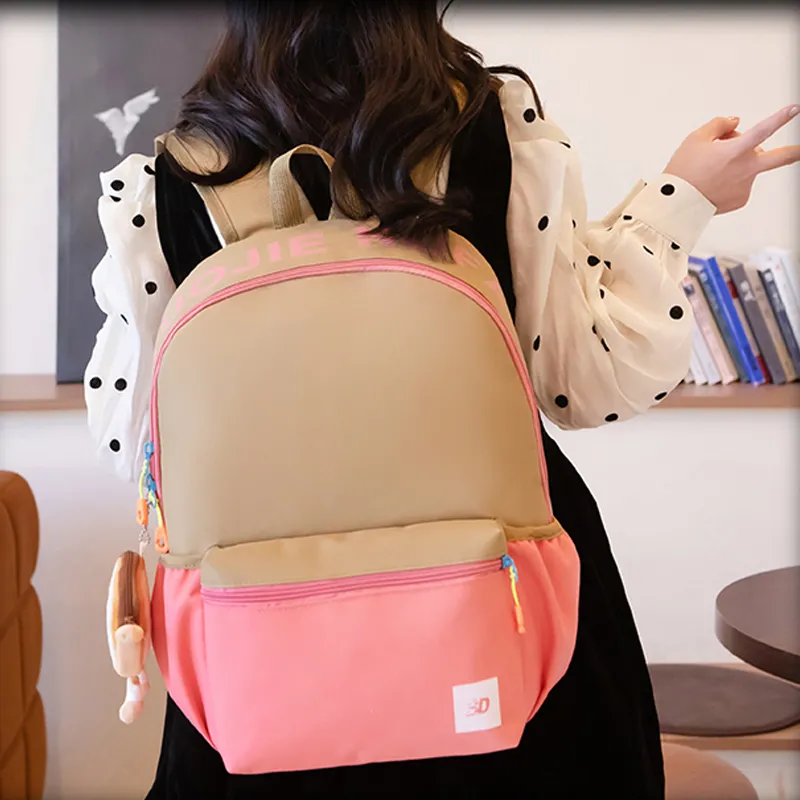 LOUIS ROYALN Polyester Backpack Unisex Red/Blue/Pink/Yellow-15