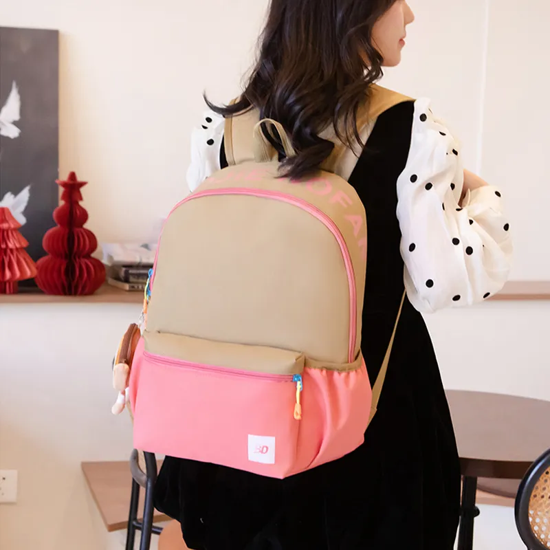LOUIS ROYALN Polyester Backpack Unisex Red/Blue/Pink/Yellow-14