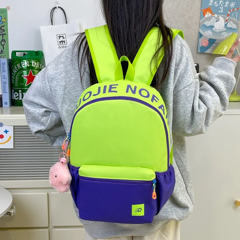 LOUIS ROYALN Polyester Backpack Unisex Red/Blue/Pink/Yellow-57
