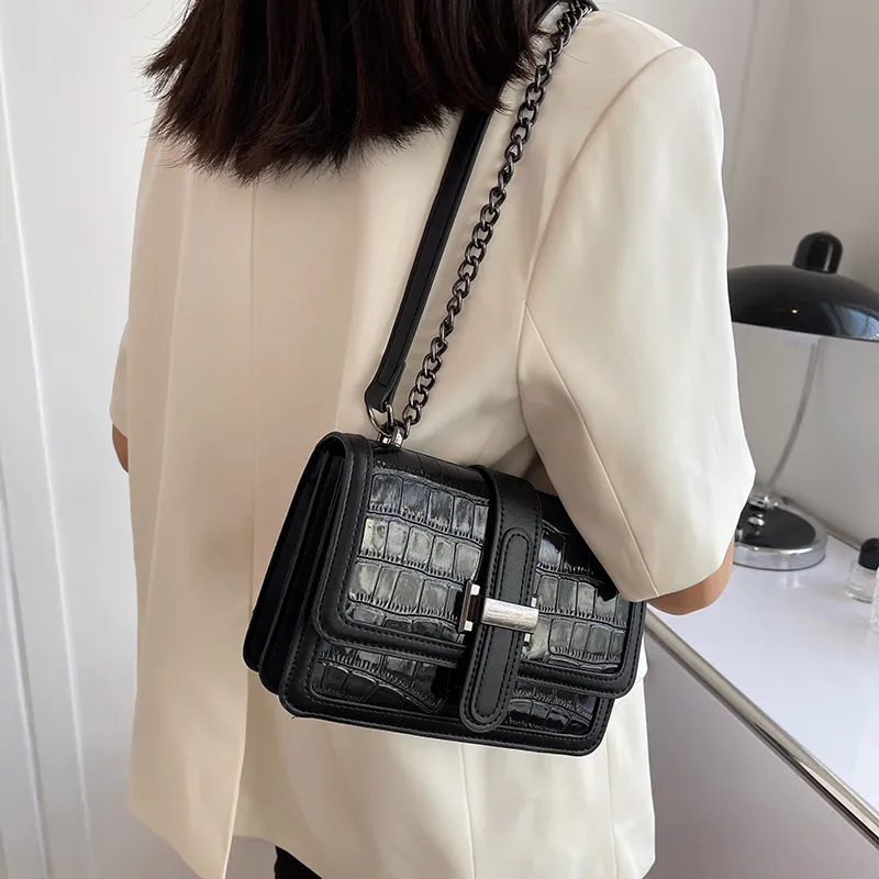 LOUIS ROYALN PU Crossbody Bag, Shoulder Bag Women's Black White/Black-4