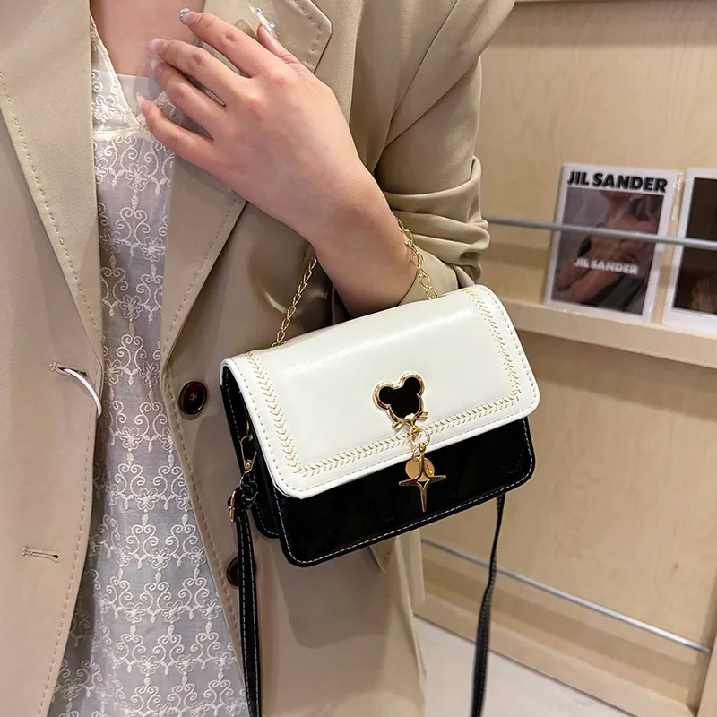 LOUIS ROYALN PU Small Square Bag, Shoulder Bag, Crossbody Bag, Handbag Women's Multicolor-4