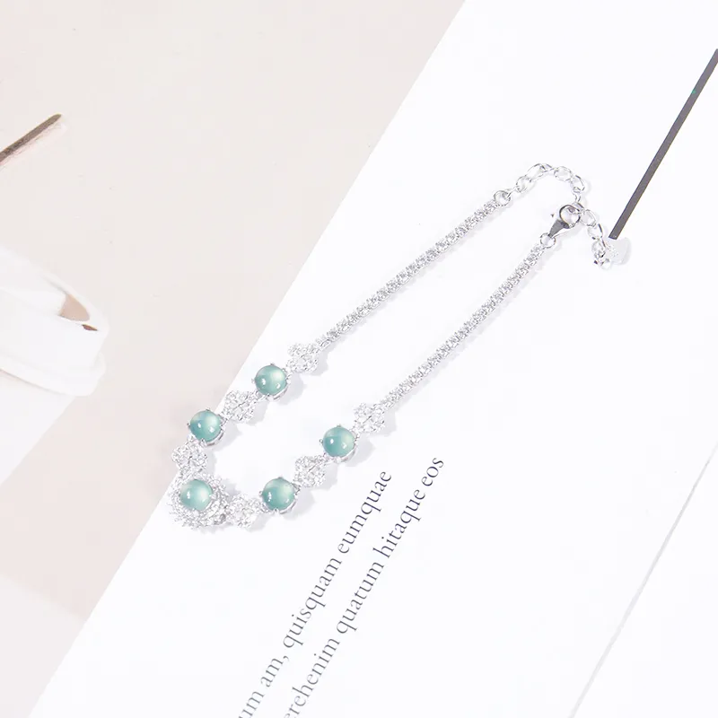 Viola Ice Glutinous Jadeite Bracelets Women's-7