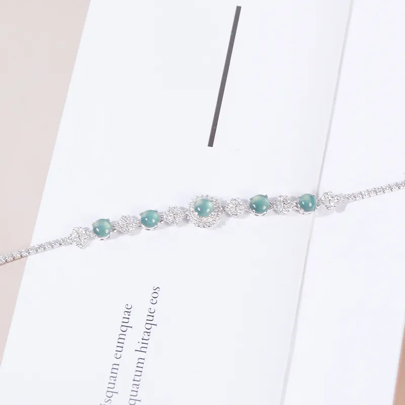 Viola Ice Glutinous Jadeite Bracelets Women's-6