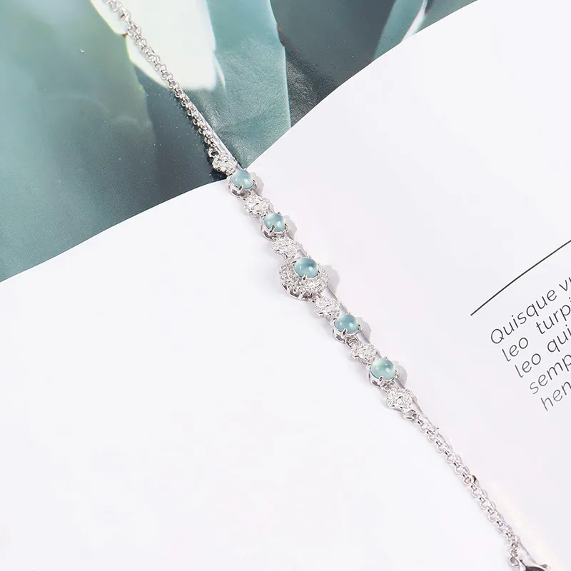 Viola Ice Glutinous Jadeite Bracelets Women's-11