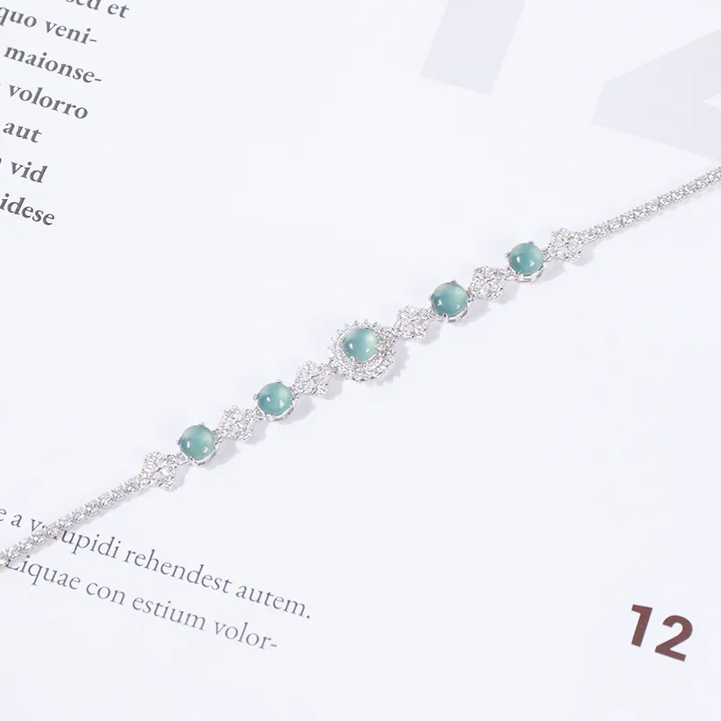Viola Ice Glutinous Jadeite Bracelets Women's-4