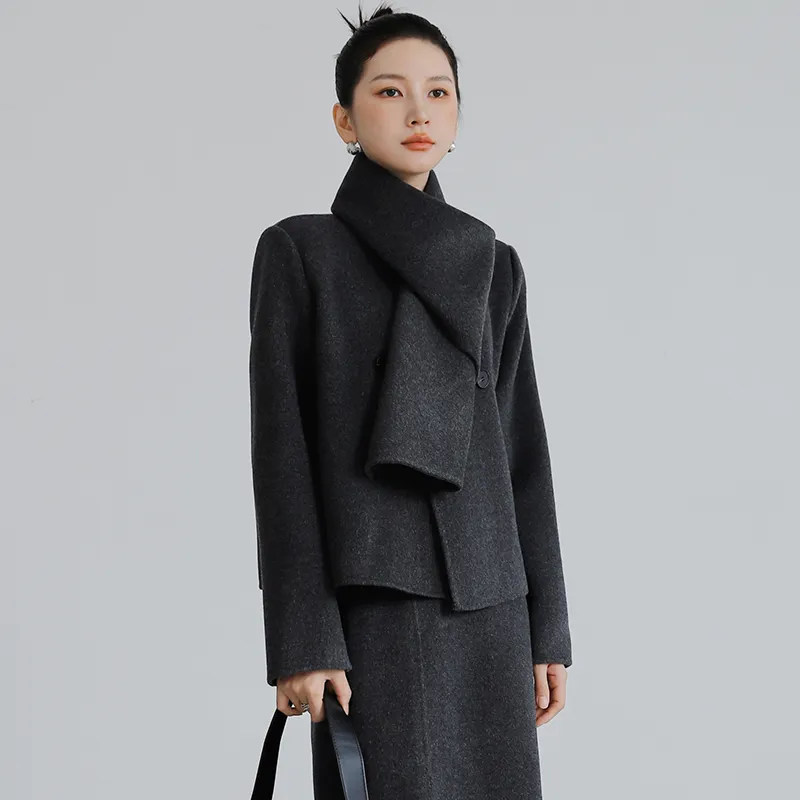 DianThia Woolen Coat Coat Women's-2