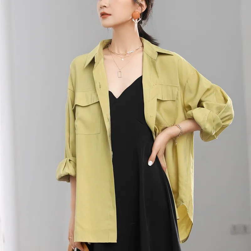 DianThia Shirt Women's Army Green-2