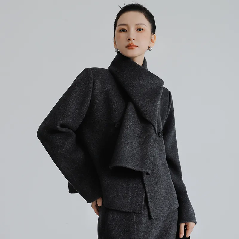 DianThia Woolen Coat Coat Women's-3