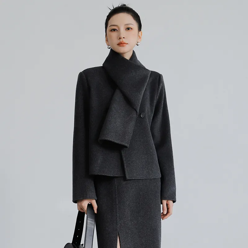 DianThia Woolen Coat Coat Women's-1