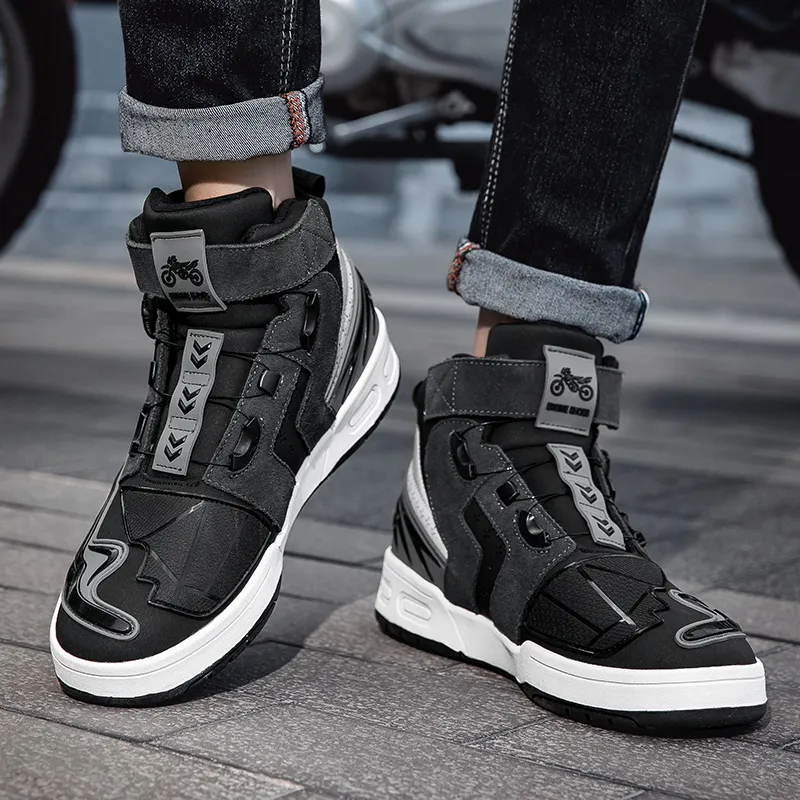 Swinsger Fashion Comfortable Cushioned Slip Resistant High Top Cycling Shoes Unisex-3
