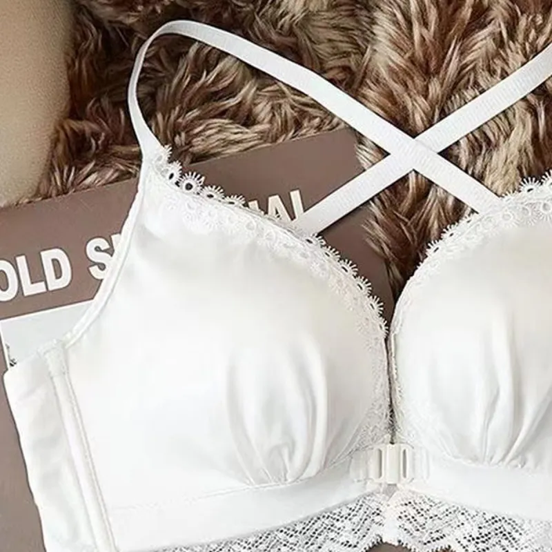 Flowers in water Women's Bras-3