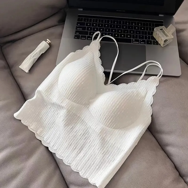 Flowers In Water Camisole Women's White-2