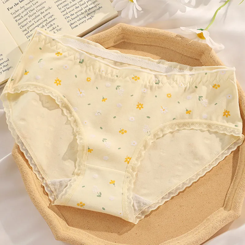 Flowers In Water Underpants Women's 3 Pack-2