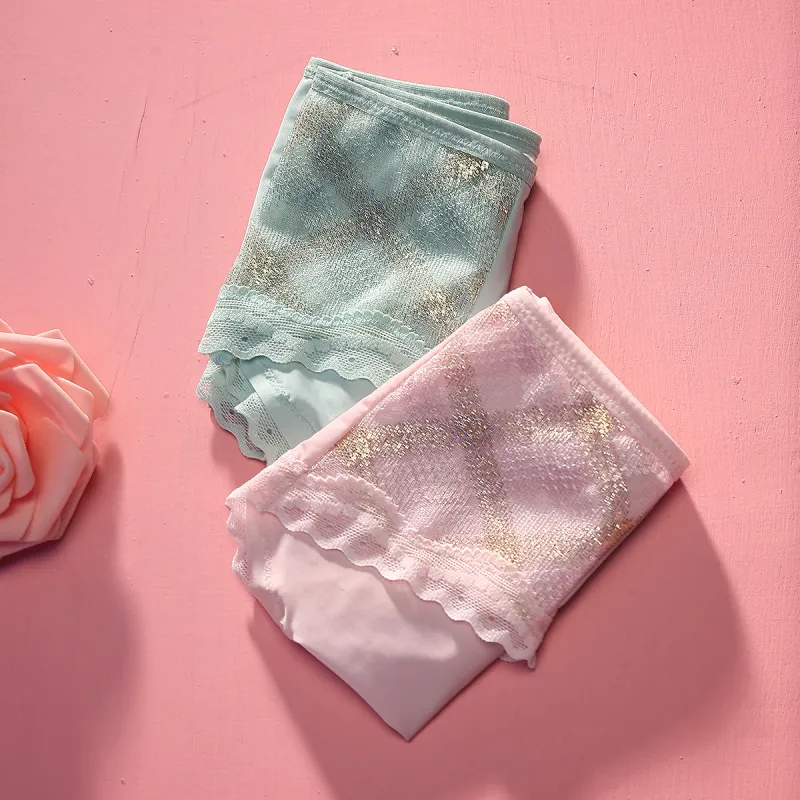 Flowers In Water Underpants Women's 2 Pack-13