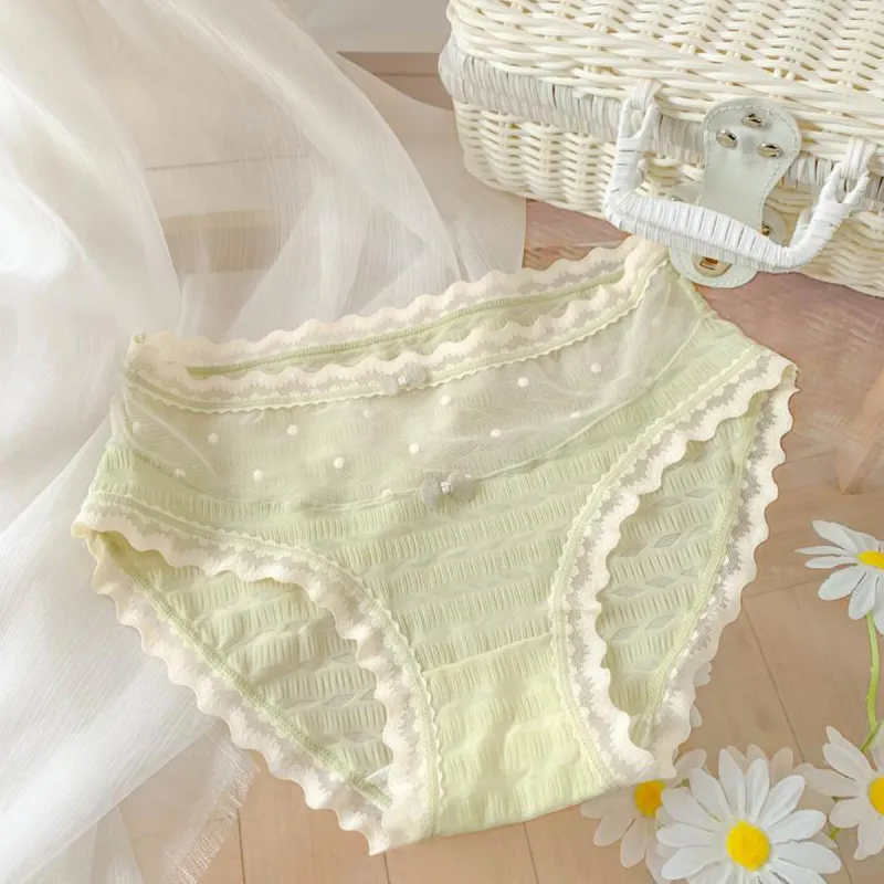 Flowers In Water Underpants Women's Combo Set-6