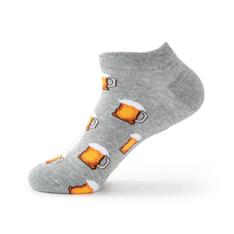 Flowers In Water Ankle Socks Men's 4 Pack-5