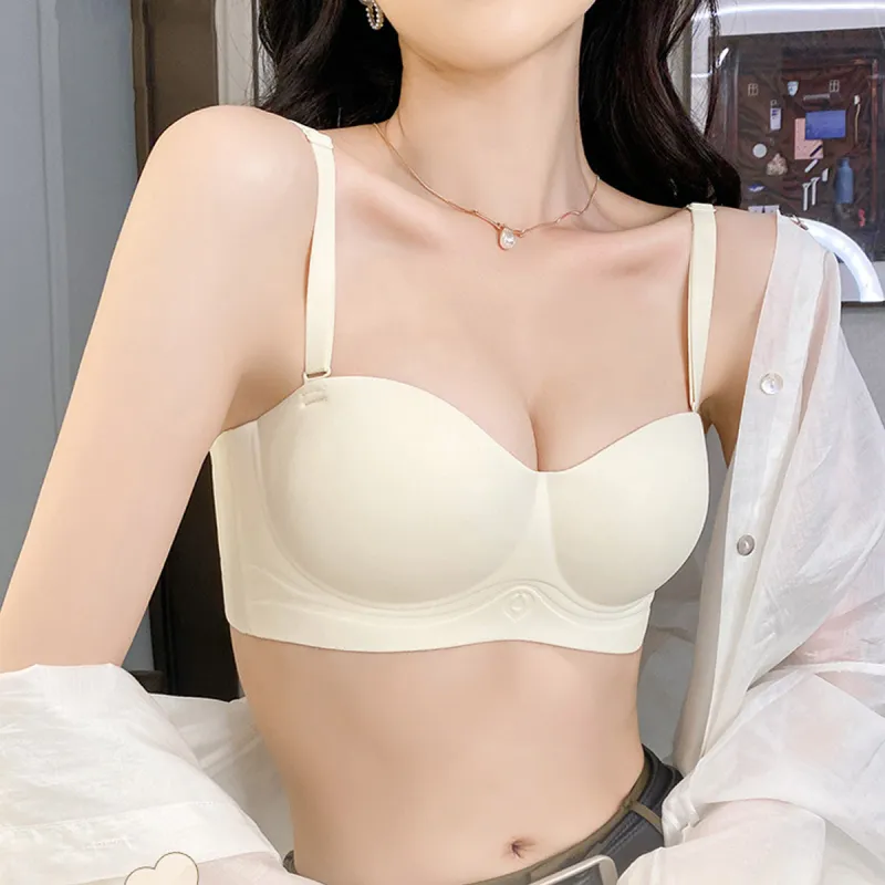 Flowers In Water Bra Women's Champagne White-4