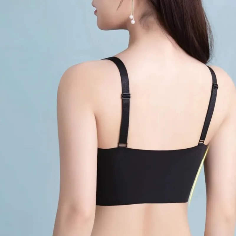 Flowers In Water Bra Women's Black-2