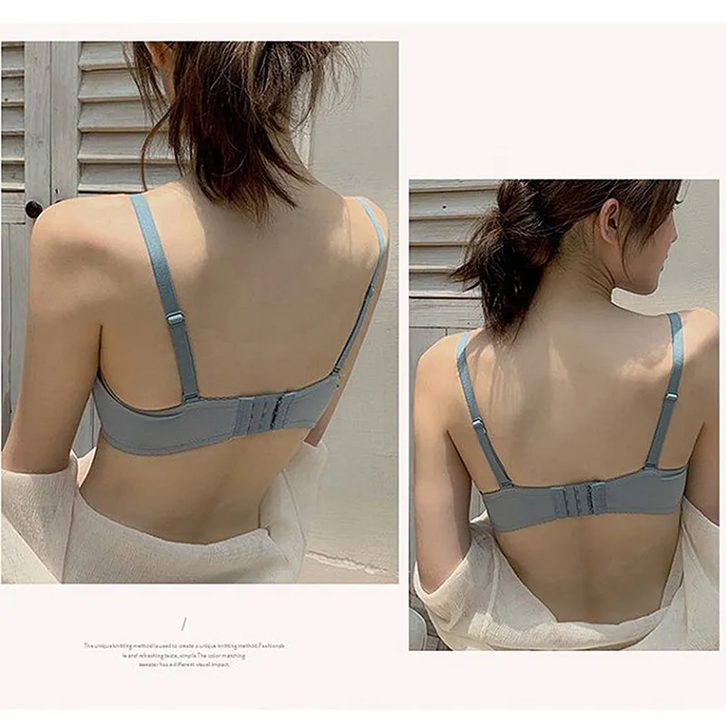 Flowers In Water Bra Women's Blue-4