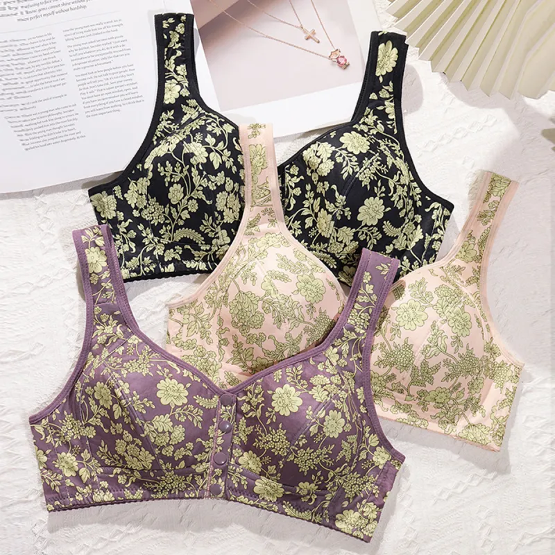 Flowers in water Women's Bras-6
