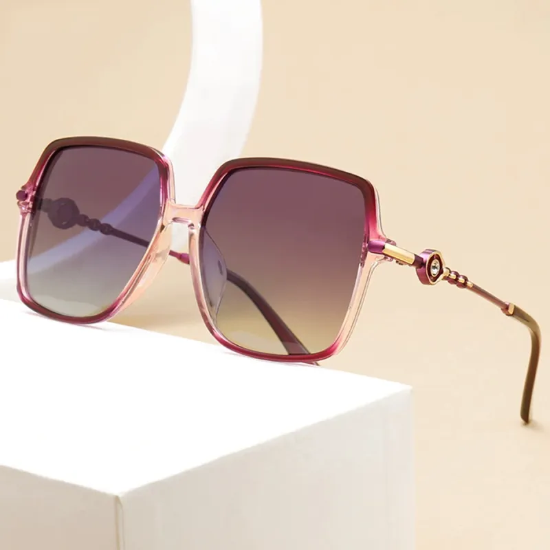MT·MIT PC Metal Square Sunglasses Women's-3