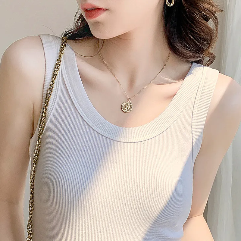 Flowers In Water Tank Top Women's White-4