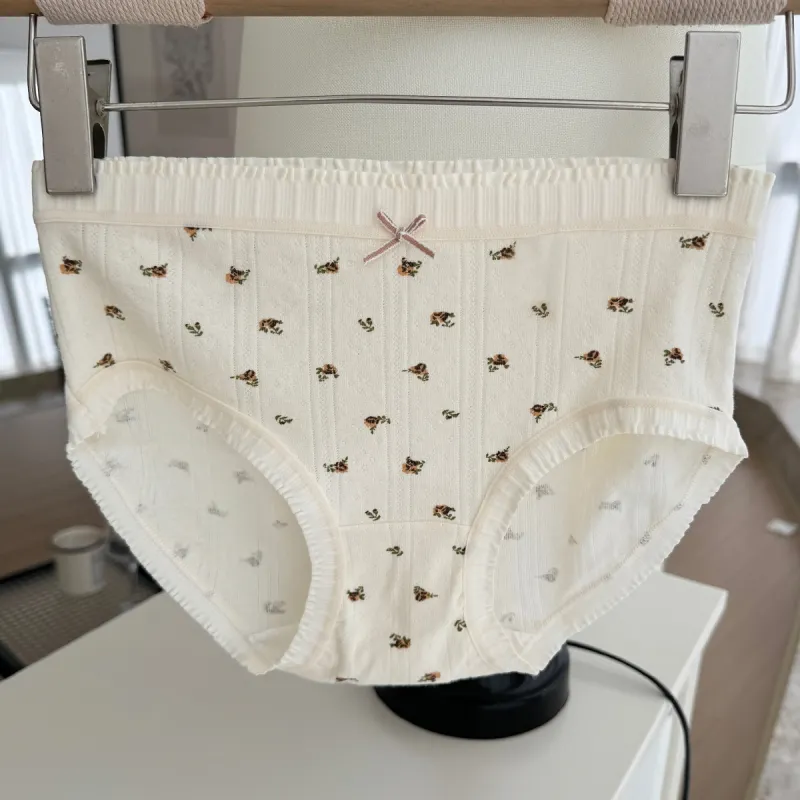 Flowers In Water Underpants Women's 3 Pack-2