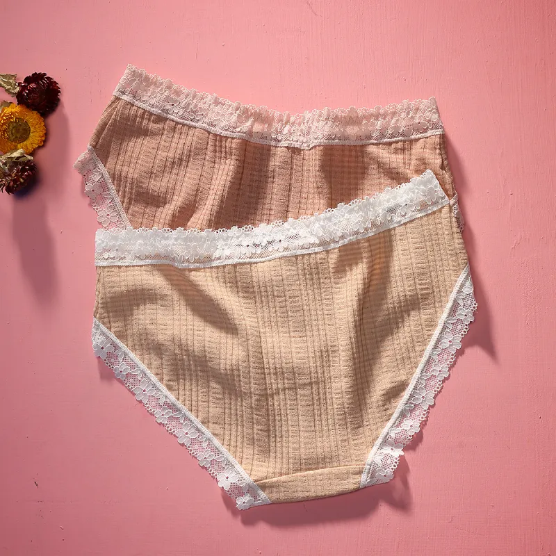 Flowers In Water Underpants Women's 2 Pack-10