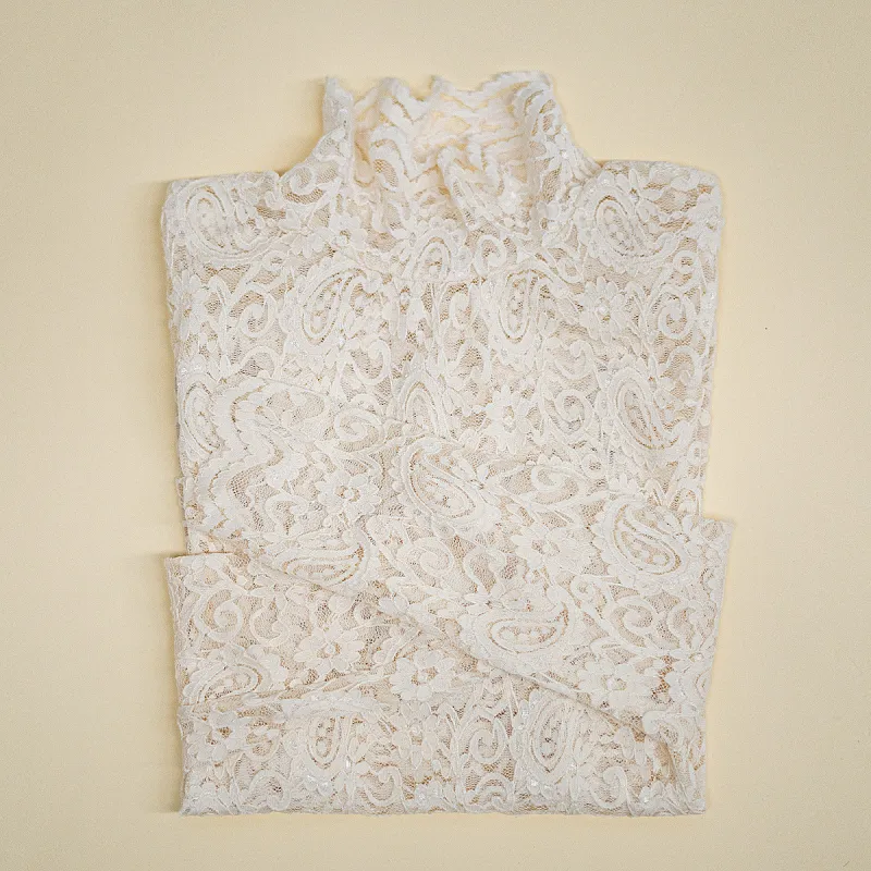 Flowers In Water Thermal Top Women's Apricot-3