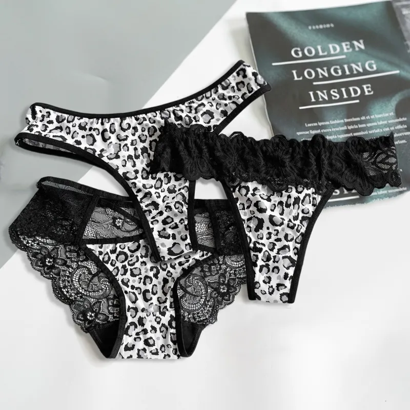 Flowers In Water Underpants Women's 3 Pack-1